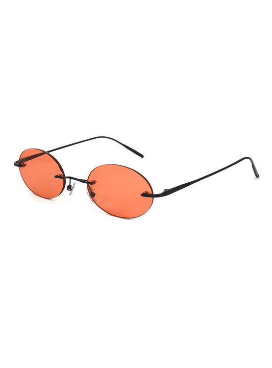 Elenova Black with Orange Lenses