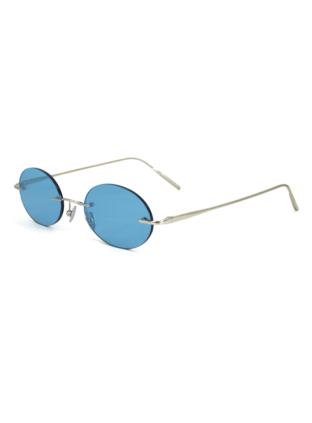 Elenova Silver with Blue Lenses