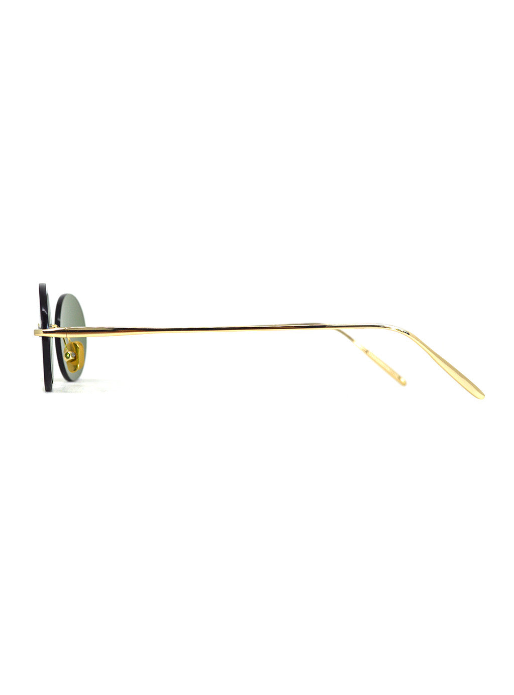 Elenova Gold with Green Lenses