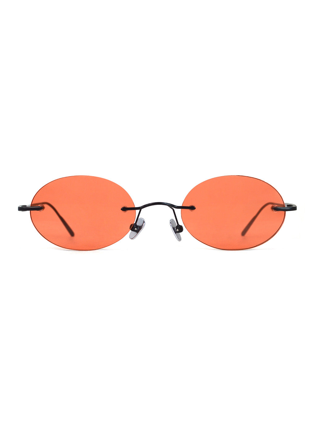 Elenova Black with Orange Lenses