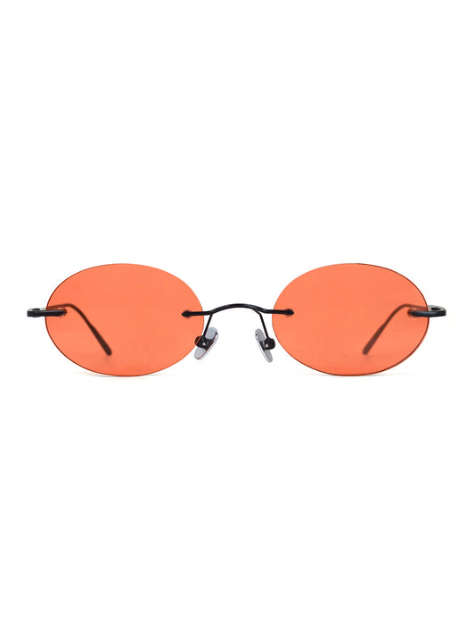 Elenova Black with Orange Lenses
