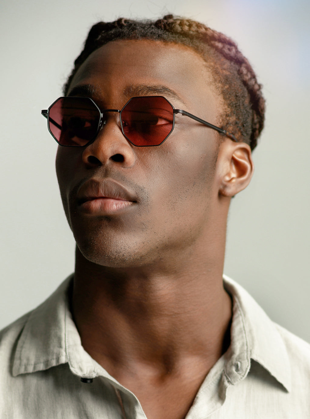Gamma Black with Pink Lenses