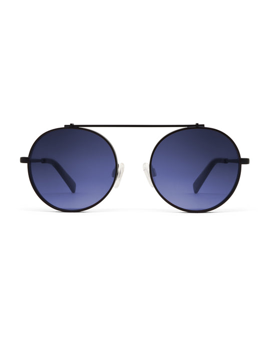 Omikron Black with Blue Lenses